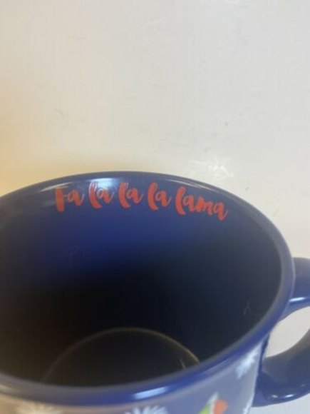 Fa-La-La-LLama Mug  X-Mas Austin & Ash Navy Christmas - Picture 3 of 4